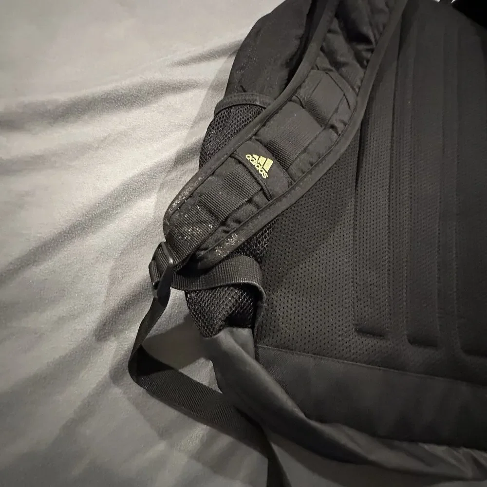 Adidas Prime 6 Backpack Black Gold School Soccer Adjustable Large
